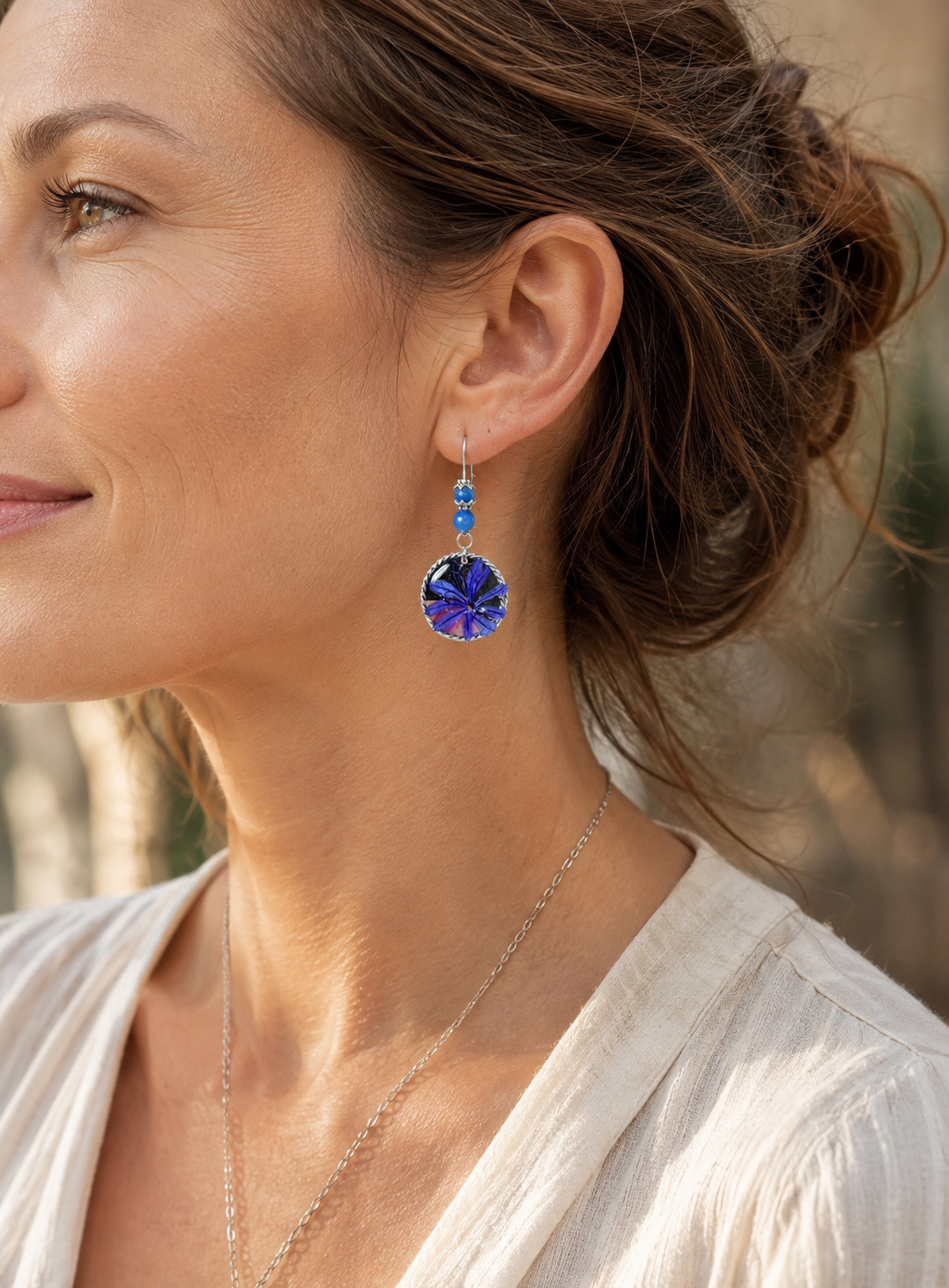 Boucles d’oreilles Agapanthe