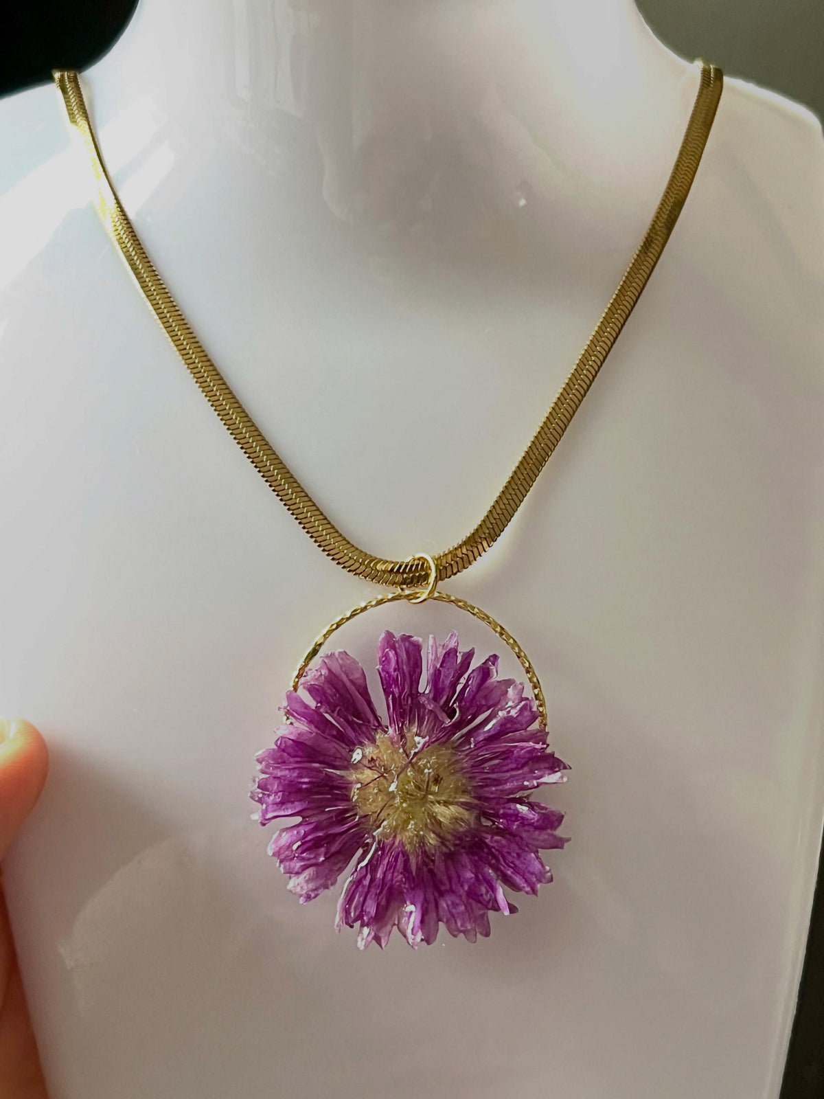 Collier éclat de Septembre Aster