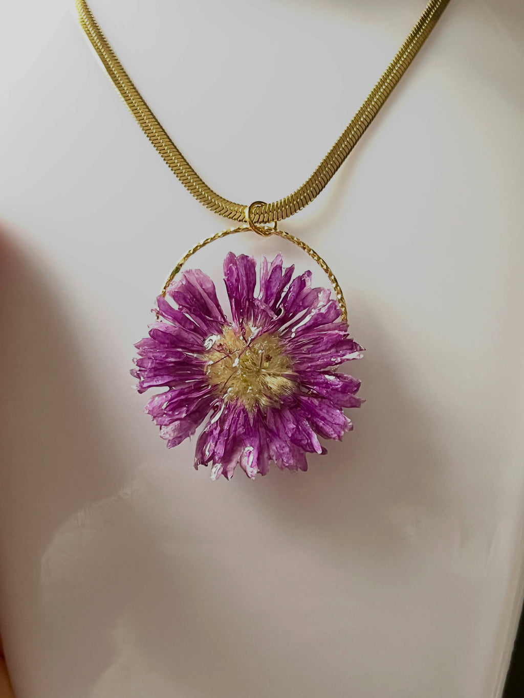 Collier éclat de Septembre Aster