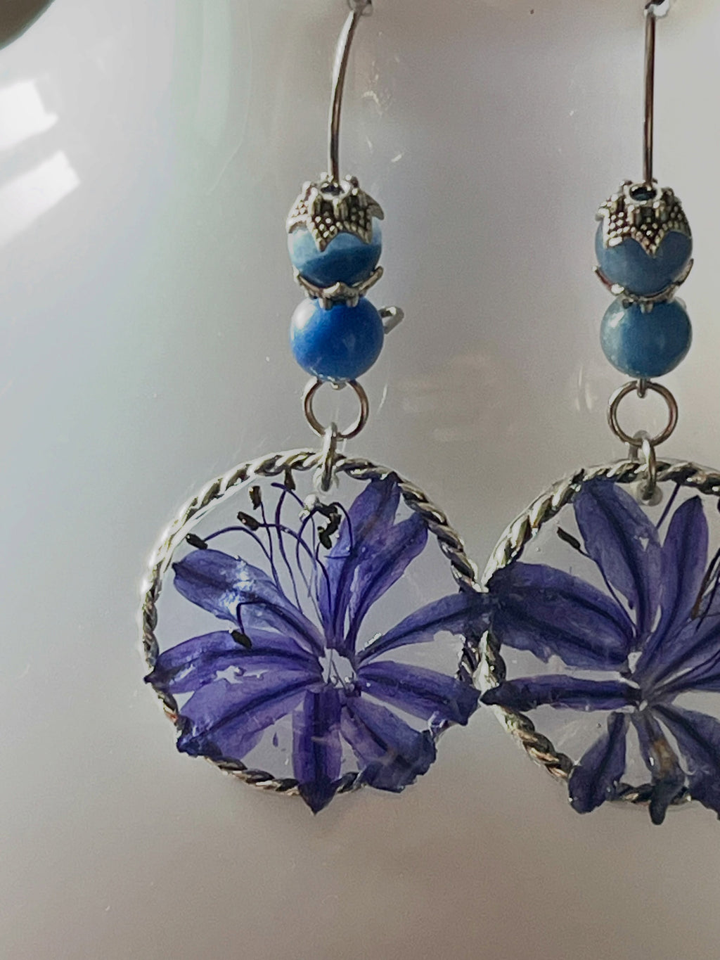 Boucles d’oreilles Agapanthe