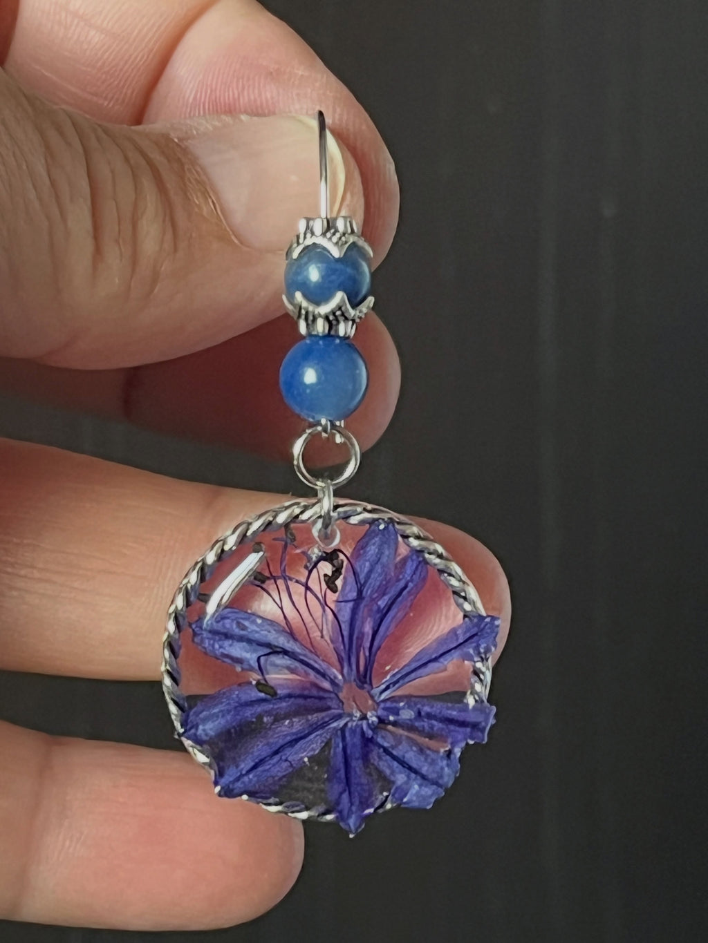 Boucles d’oreilles Agapanthe
