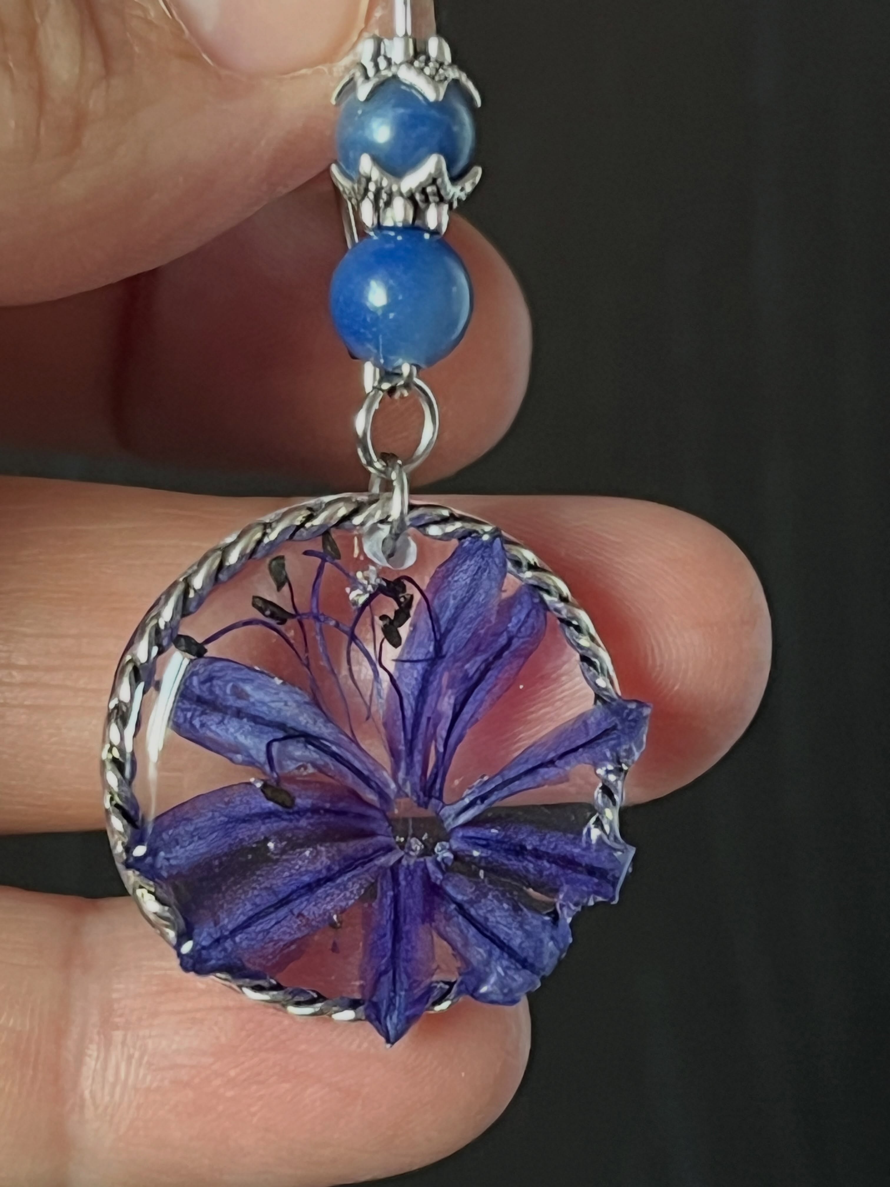 Boucles d’oreilles Agapanthe