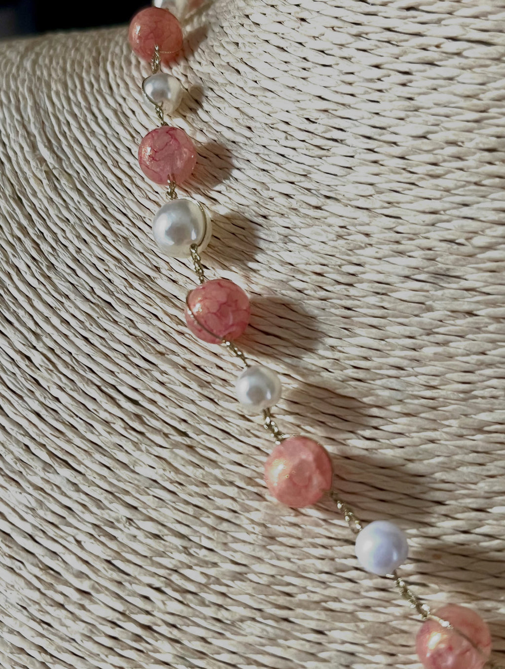 Collier Orchidée Naturelle – Réalisé au crochet